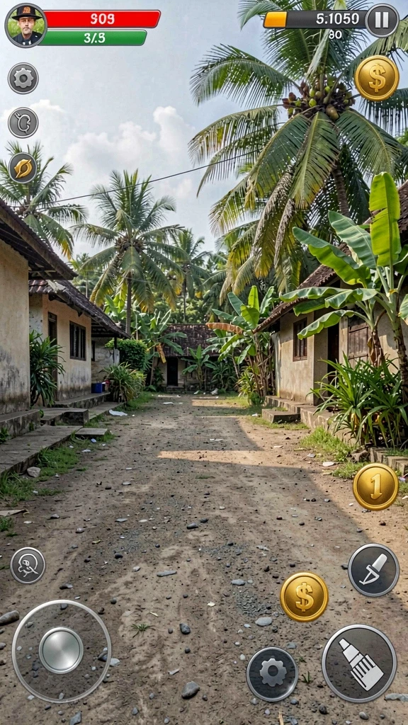 Tangkapan layar 234E menunjukkan karakter yang penuh warna dan dinamis.