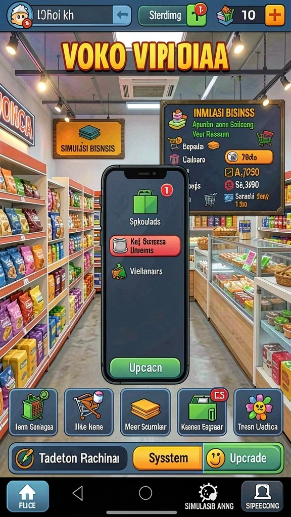 Tampilan menu utama yang menarik.