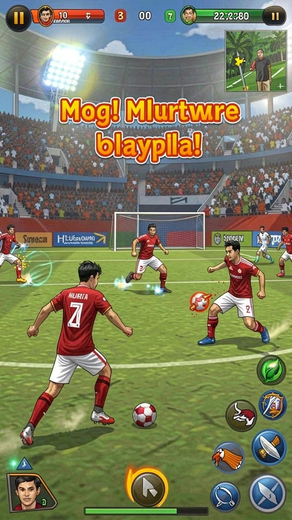 Tangkapan layar menunjukkan karakter dan senjata yang beragam.