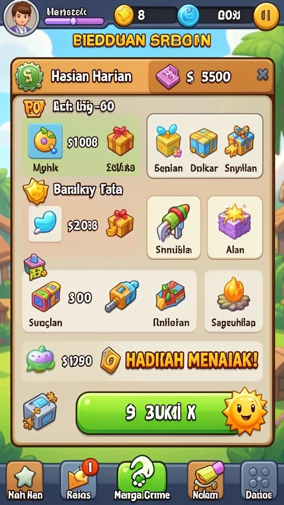 Beragam karakter unik siap untuk dimainkan.