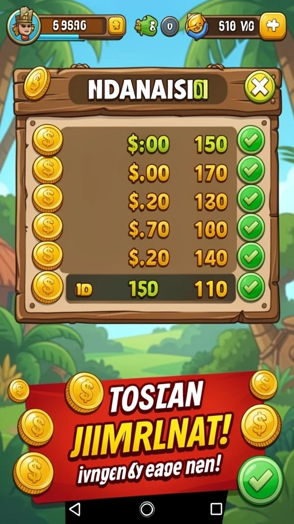 Tampilan menu utama yang menarik dan mudah dinavigasi.