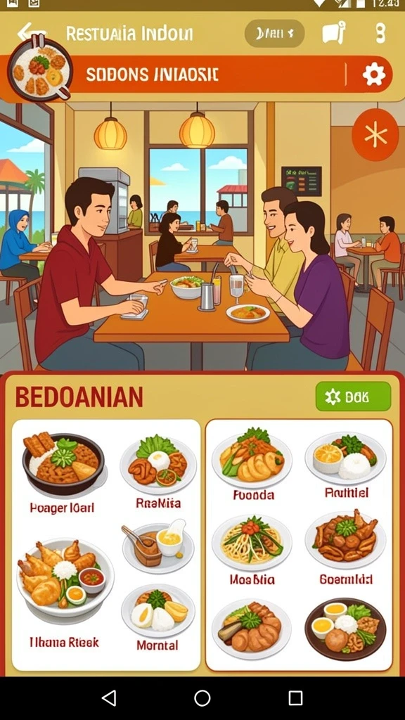 Tampilan awal C0077 dengan grafis menawan.