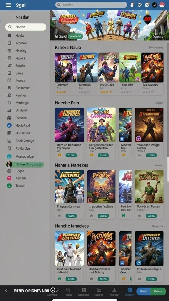Screenshot menampilkan karakter utama dengan latar belakang yang menakjubkan.