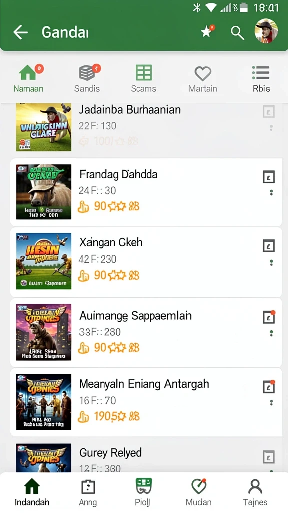 Karakter-karakter unik dengan kemampuan khusus.