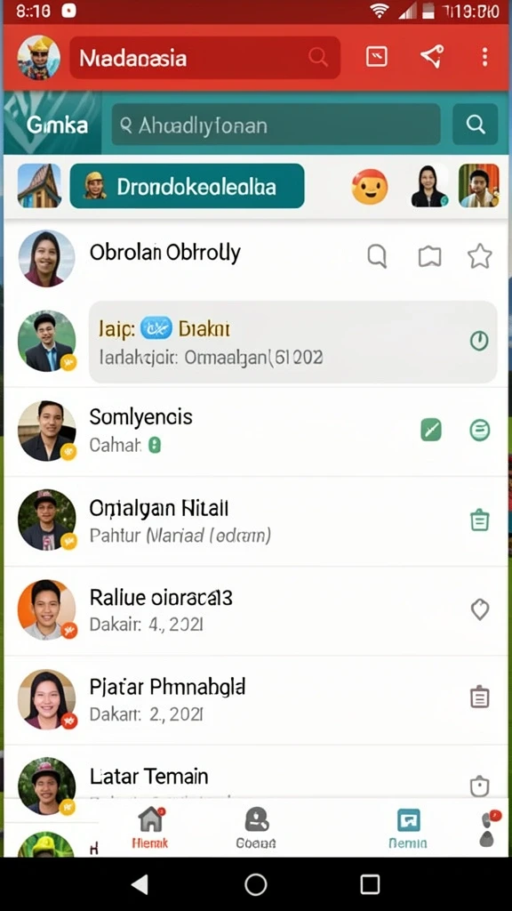 Tampilan awal permainan yang menarik dan interaktif.