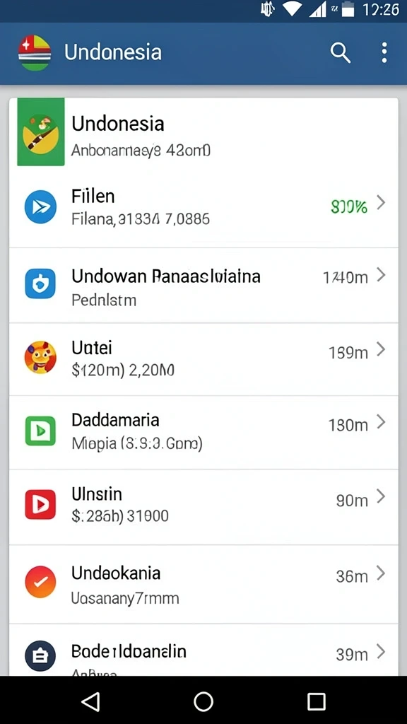 Screenshot aplikasi DUNIA77 menunjukkan antarmuka permainan yang menarik.