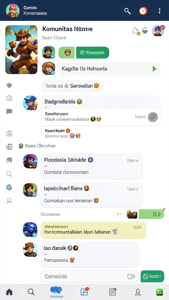 Tampilan awal yang menarik dan inovatif.
