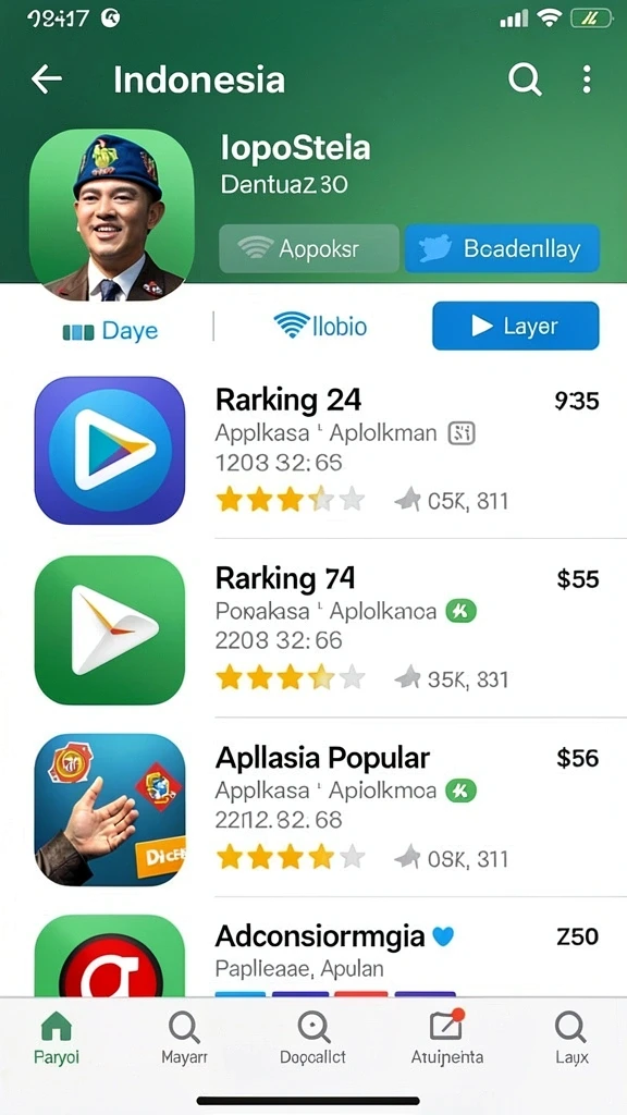 Permainan slot dengan tema yang bervariasi.