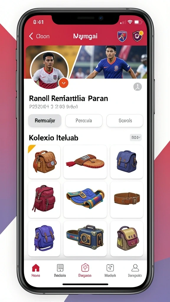 Menu permainan yang beragam dan mudah dinavigasi.