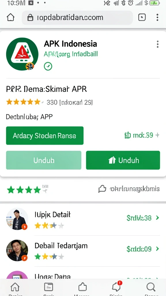Tampilan antarmuka yang user-friendly.