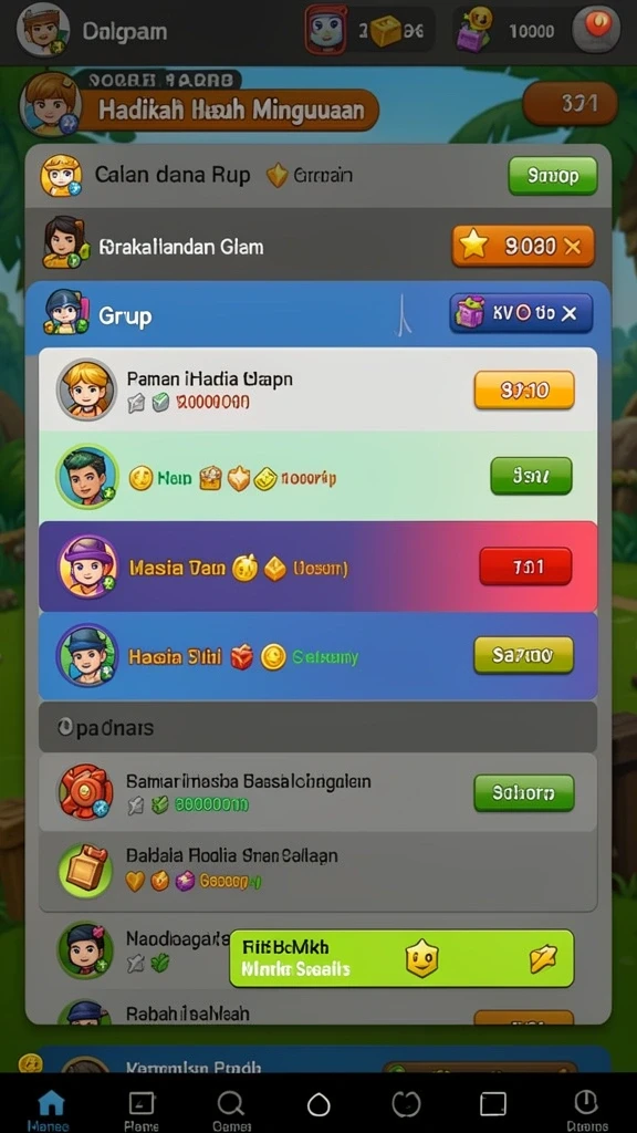 Screenshot ini menampilkan fitur bonus yang tersedia di INA777.