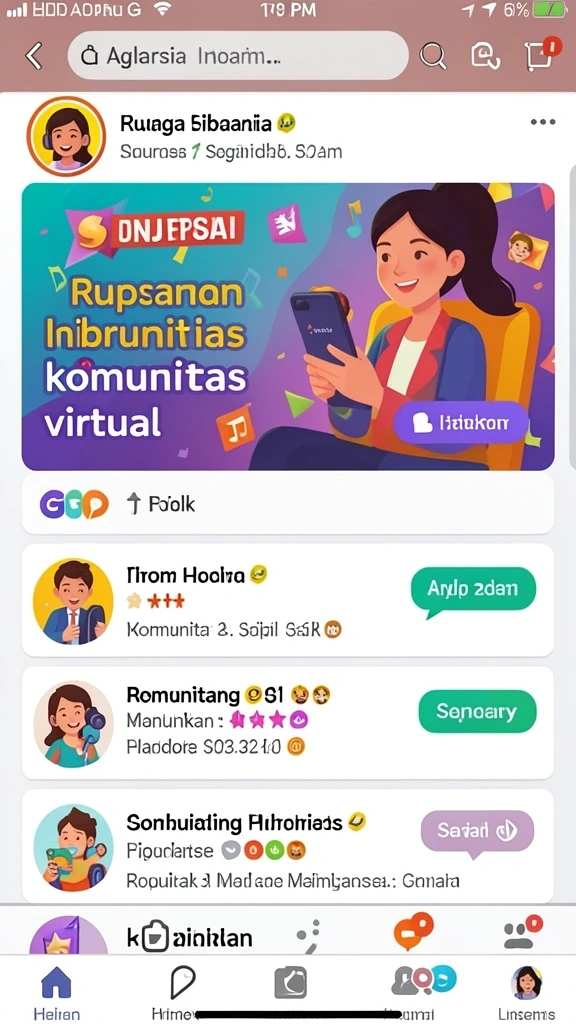 Karakter menarik yang dapat dipilih oleh pemain.