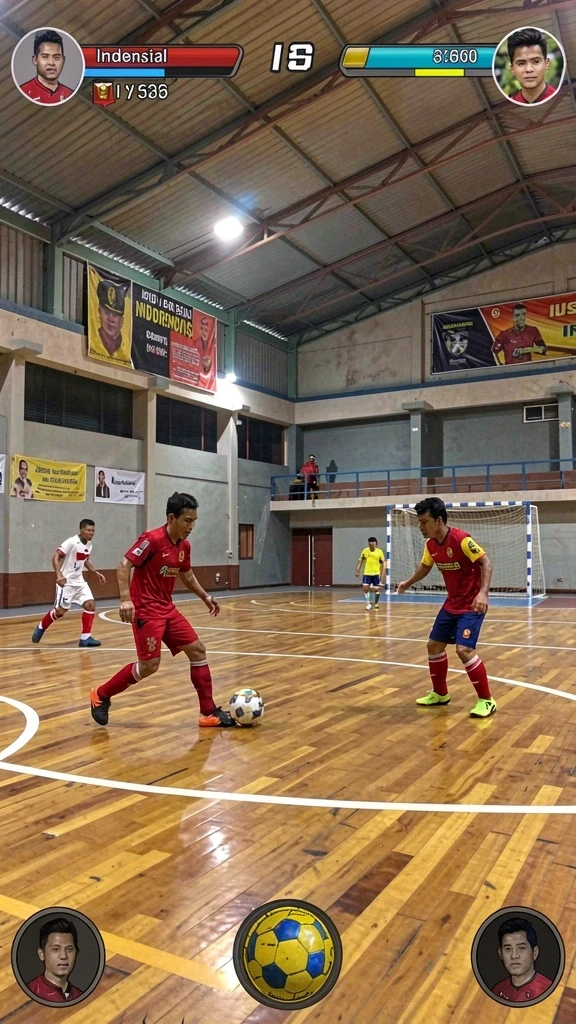 Tampilan karakter dengan desain unik dan menarik.