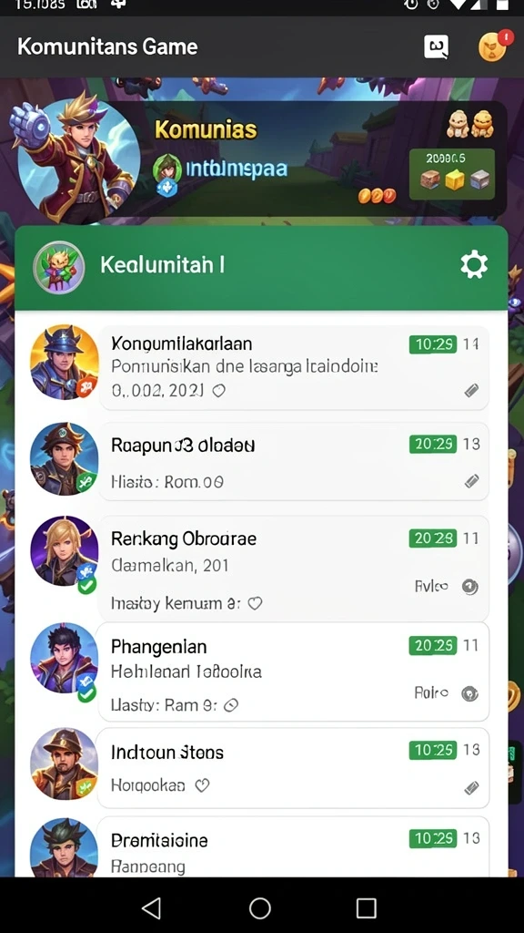 Beragam jenis permainan yang tersedia untuk semua pengguna.