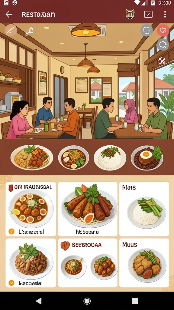 Tampilan antarmuka yang menarik dan user-friendly.