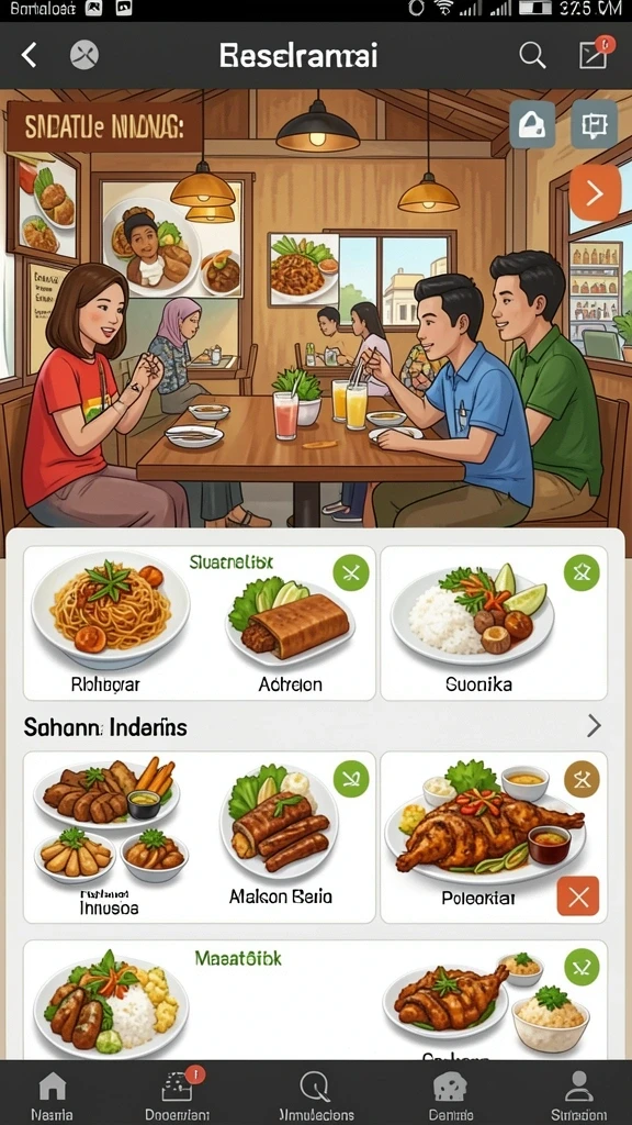 Tampilan antarmuka yang intuitif dan menarik.