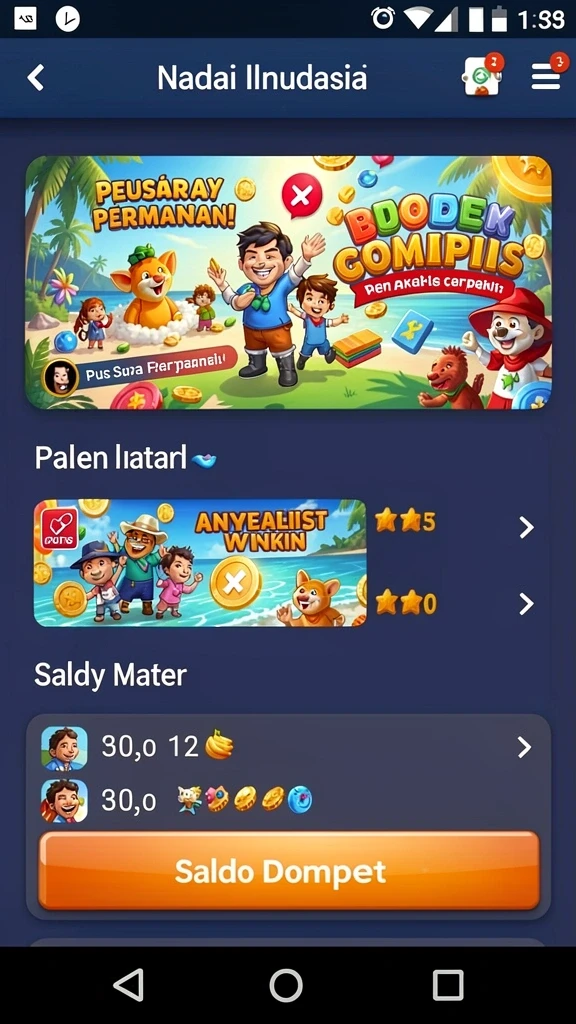 Mode permainan yang menantang dan seru.