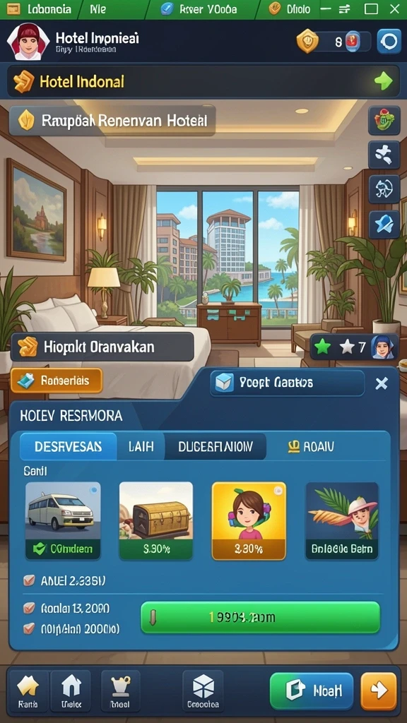 Tampilan awal yang menarik dan intuitif.