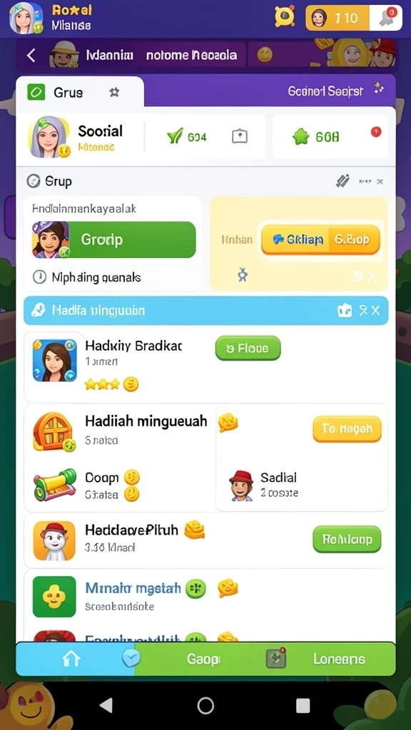 Level petualangan yang penuh tantangan.