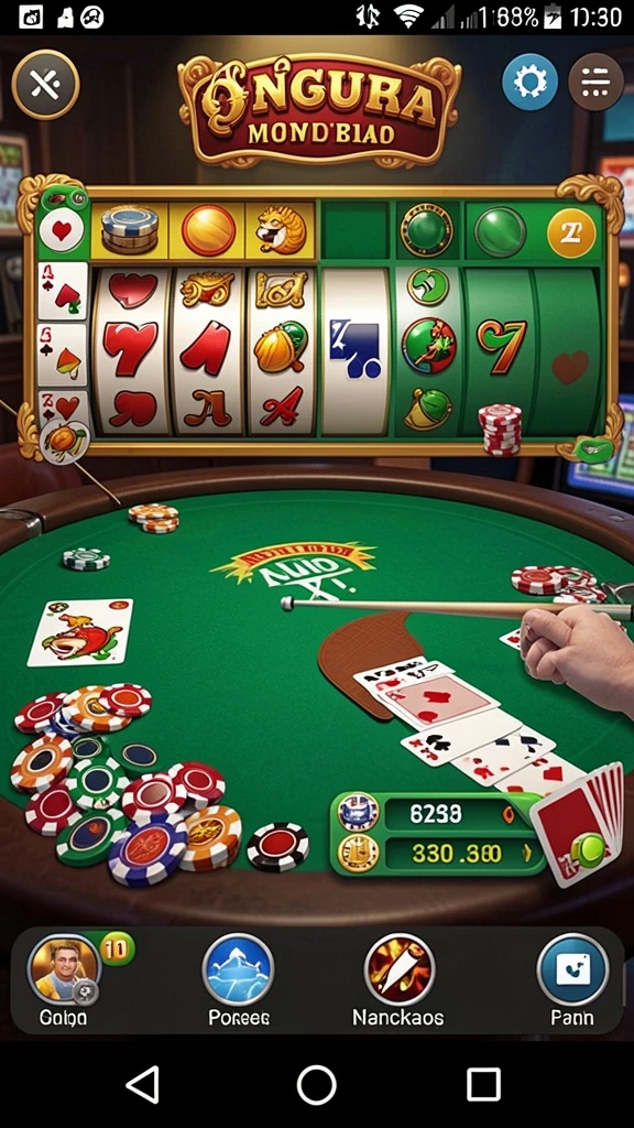 Gambaran tentang mesin slot dengan tema petualangan.