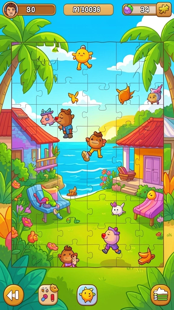 Gambar ini menampilkan salah satu tema slot yang penuh warna.